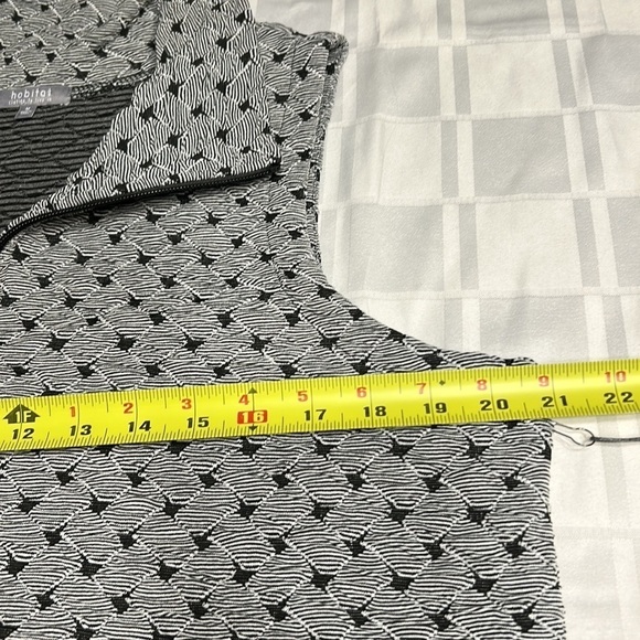 HABITAT VEST women zip up Grey,black,asymmetrical,collar.NWT,M,L,XL,Fall,gift - Picture 15 of 16